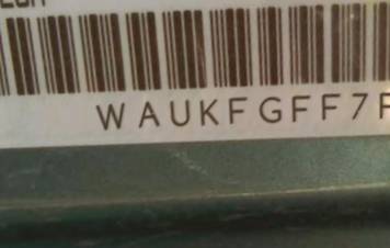 VIN prefix WAUKFGFF7F10