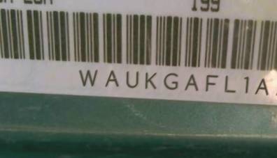 VIN prefix WAUKGAFL1AA0