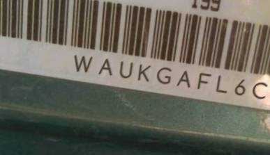 VIN prefix WAUKGAFL6CA0
