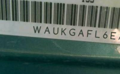 VIN prefix WAUKGAFL6EA1