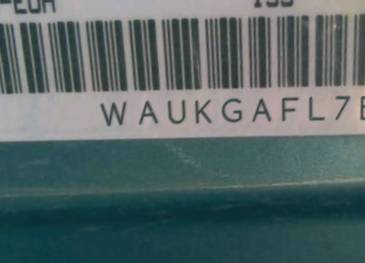 VIN prefix WAUKGAFL7BA0