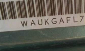 VIN prefix WAUKGAFL7DA1