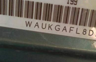VIN prefix WAUKGAFL8DA0