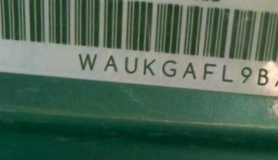 VIN prefix WAUKGAFL9BA0