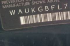 VIN prefix WAUKGBFL7BA0
