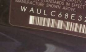 VIN prefix WAULC68E32A3