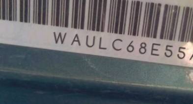 VIN prefix WAULC68E55A1