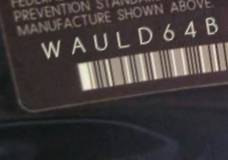 VIN prefix WAULD64B42N1