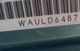 VIN prefix WAULD64B72N0