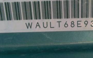 VIN prefix WAULT68E93A3