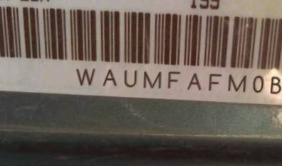 VIN prefix WAUMFAFM0BA0