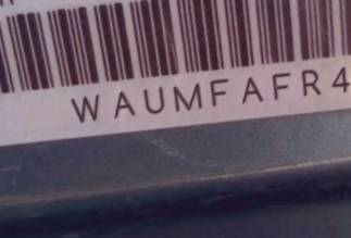 VIN prefix WAUMFAFR4EA0