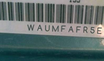 VIN prefix WAUMFAFR5EA0