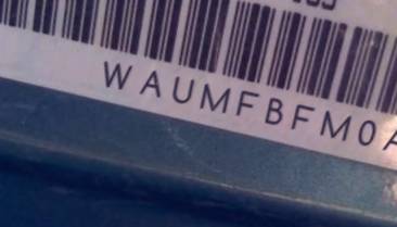 VIN prefix WAUMFBFM0AA0