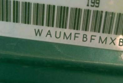 VIN prefix WAUMFBFMXBA0