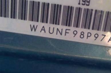 VIN prefix WAUNF98P97A0