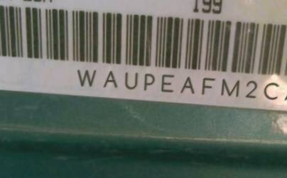 VIN prefix WAUPEAFM2CA0