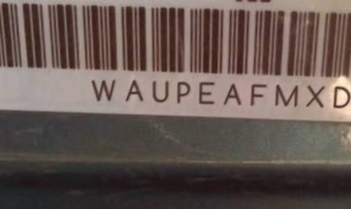 VIN prefix WAUPEAFMXDA0