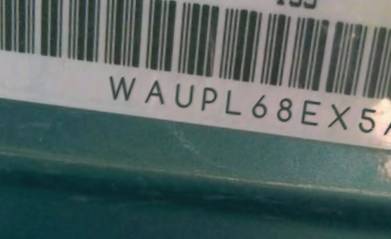 VIN prefix WAUPL68EX5A1