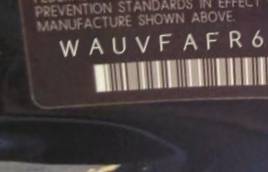 VIN prefix WAUVFAFR6BA0