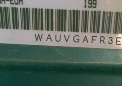 VIN prefix WAUVGAFR3EA0
