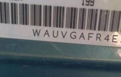 VIN prefix WAUVGAFR4EA0