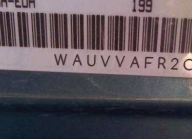 VIN prefix WAUVVAFR2CA0