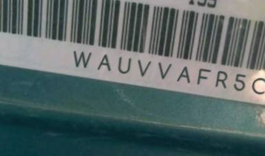 VIN prefix WAUVVAFR5CA0
