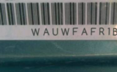 VIN prefix WAUWFAFR1BA0