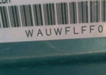 VIN prefix WAUWFLFF0F10