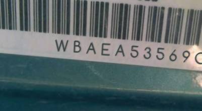 VIN prefix WBAEA53569CV