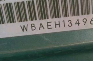 VIN prefix WBAEH13496CR