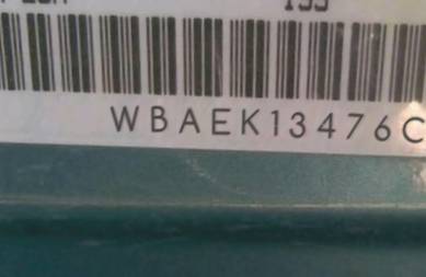 VIN prefix WBAEK13476C3