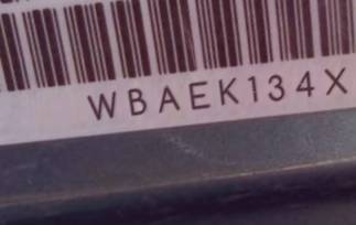 VIN prefix WBAEK134X6CN