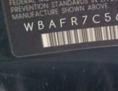 VIN prefix WBAFR7C56BC4
