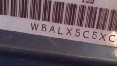 VIN prefix WBALX5C5XCC8