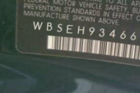 VIN prefix WBSEH93466B7