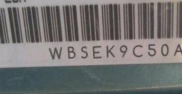 VIN prefix WBSEK9C50ACY