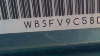 VIN prefix WBSFV9C58DC7