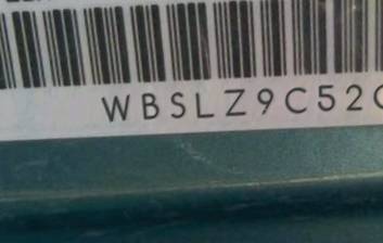 VIN prefix WBSLZ9C52CC9