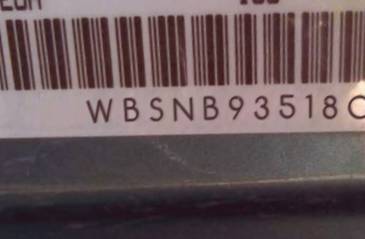 VIN prefix WBSNB93518CX