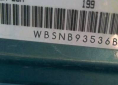 VIN prefix WBSNB93536B5