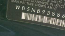 VIN prefix WBSNB93556CX
