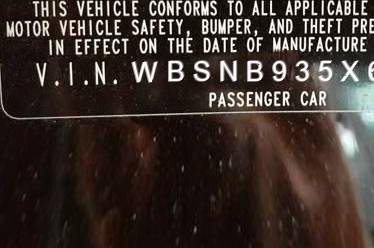 VIN prefix WBSNB935X6CX
