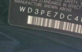 VIN prefix WD3PE7DC4FP1