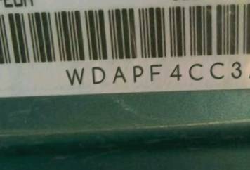 VIN prefix WDAPF4CC3A94
