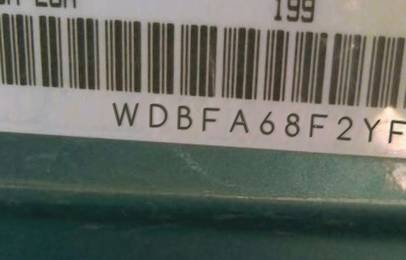 VIN prefix WDBFA68F2YF1