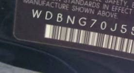 VIN prefix WDBNG70J55A4