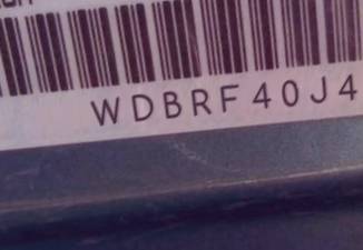 VIN prefix WDBRF40J45F5