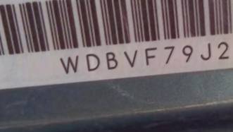 VIN prefix WDBVF79J29A0